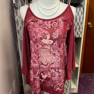 Minnie cold shoulder top from Disney Boutique L